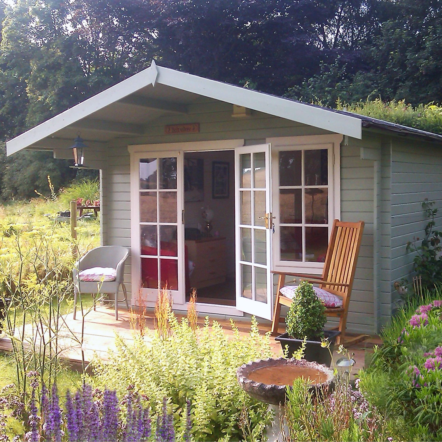 Shire Cannock 10x10 Glass Apex Tongue & Groove Wooden Cabin - Base Not Included - Image 6