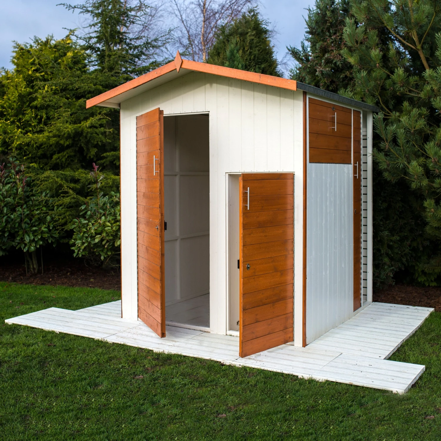 Shire Multi Store 6x6 Ft Apex Tongue & Groove Wooden Shed With Floor - Image 2
