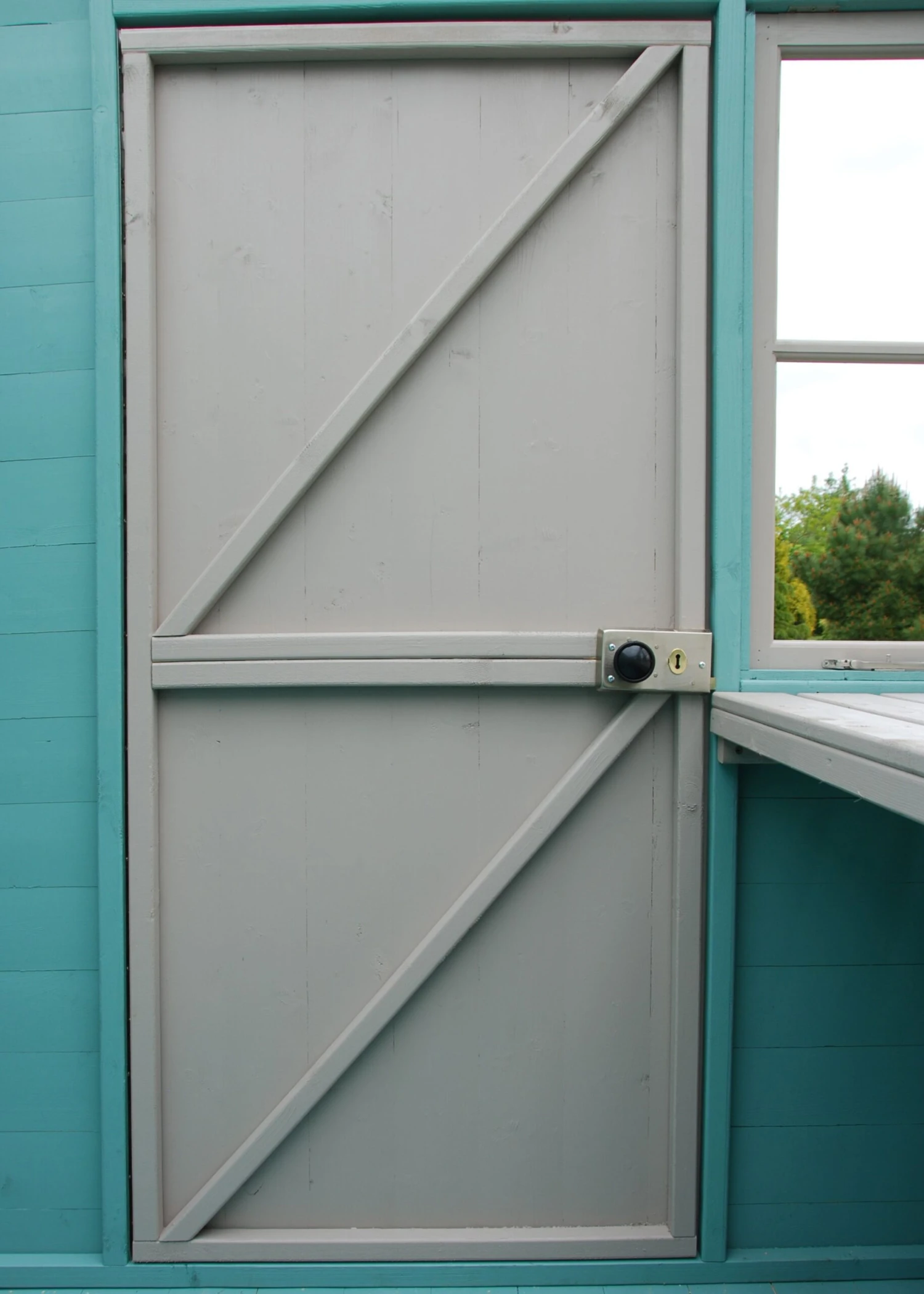 Shire Sun 10x6 Glass Pent Shiplap Wooden Summer House - Base Not Included - Image 9