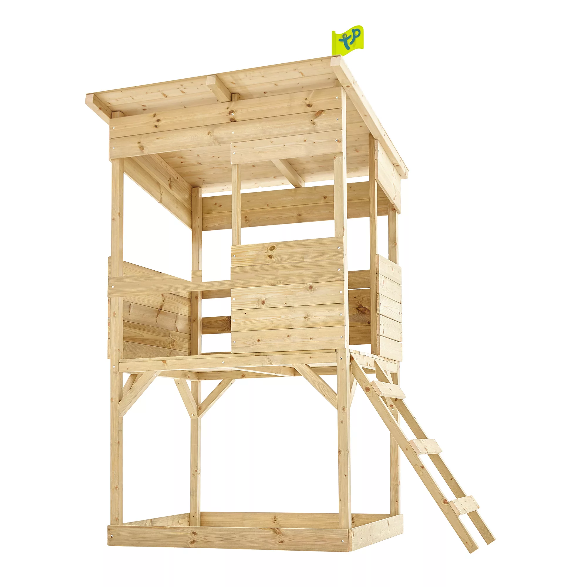 TP Toys 8x7 Tree Top Timber Tower Slide Playhouse Assembly Required - Image 8