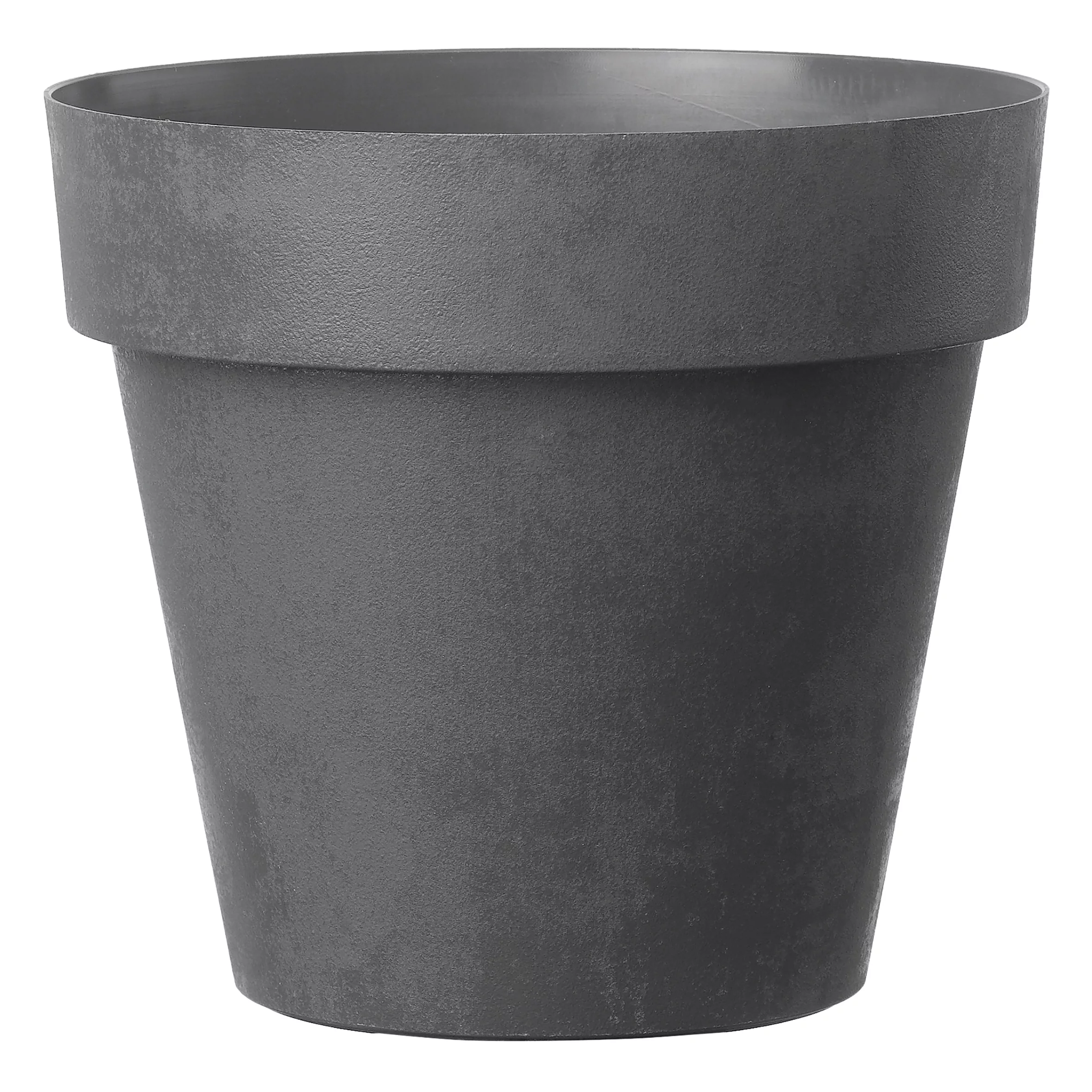 Verve Nurgul Dark Grey Polypropylene (PP) Circular Plant Pot (Dia)58cm